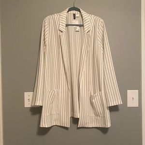 H&M striped blazer